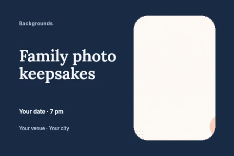 Family photo keepsakes postcard template postcard template