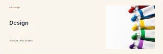 Thoughtfully made · Editorial banner template
