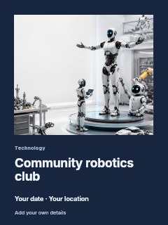 Futuristic robots in high-tech lab in Community robotics club · Gallery editorial