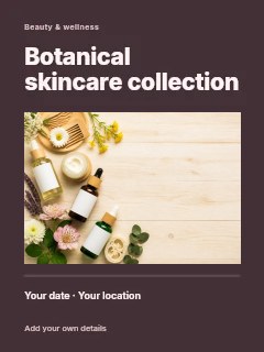 Botanical skincare collection · Title & photograph