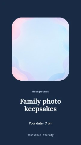 Family photo keepsakes instagram story template