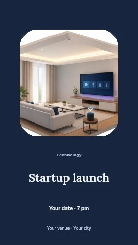 Startup launch instagram story template