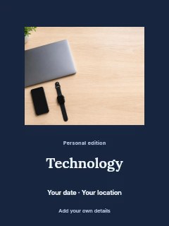 Technology invitation template · Picture window