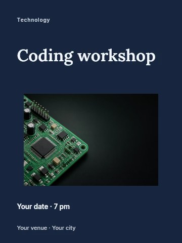 Coding workshop invitation template