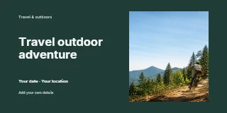 The Alpine Escape · Editorial banner template