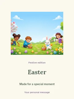 Easter poster template · Picture window