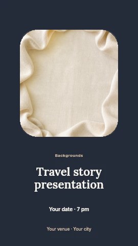 Travel story presentation instagram story template