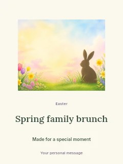 Spring family brunch · Architectural grid poster template