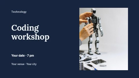 Coding workshop banner template