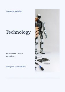 Technology flyer template · Split portrait