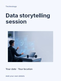 Person interacting with futuristic holographic interface in Data storytelling session · Modern programme