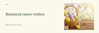 Botanical Easter wishes banner template · Horizontal photo dialogue