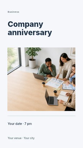 Company anniversary instagram story template
