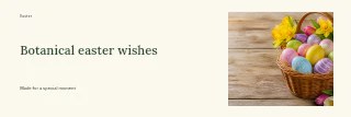 Botanical Easter wishes banner template · Horizontal photo dialogue