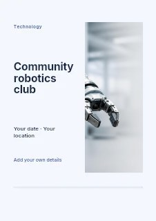 Industrial robotic arm in manufacturing in Community robotics club · Split portrait