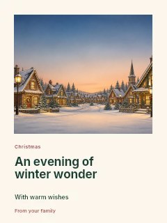 Christmas winter performance photo layout poster template · Gallery editorial