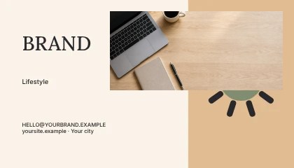 Lifestyle · Contour business card template