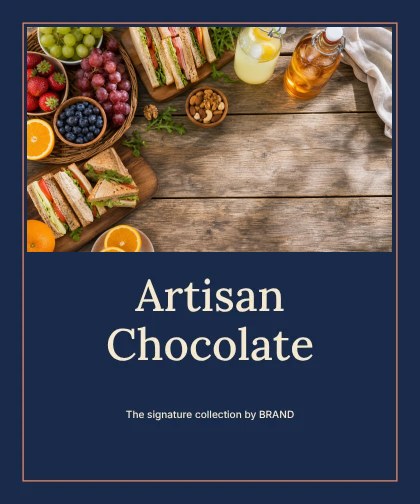Artisan Chocolate · Frame label template