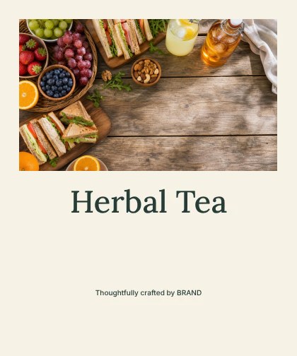 Herbal Tea · Classic label template