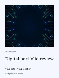 Abstract digital circuitry with glowing lines in Digital portfolio review · Gallery editorial