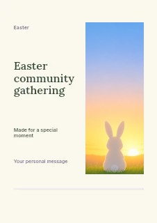 Easter community gathering · Split portrait