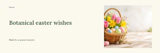 Botanical Easter wishes banner template · Horizontal photo dialogue
