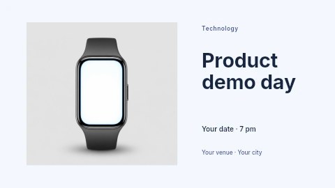 Product demo day banner template banner template