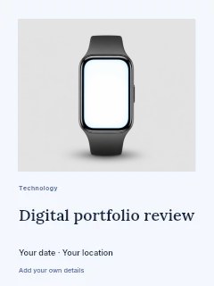 Digital portfolio review · Architectural grid