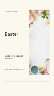 Easter · Split portrait instagram story template
