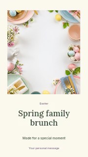 Spring family brunch instagram story template · Quiet photo gallery