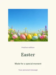 Easter · Split editorial poster template