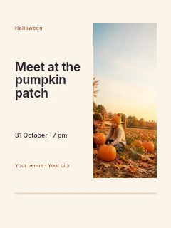 Children picking pumpkins in field at sunset in Pumpkin patch visit photo layout · Split portrait