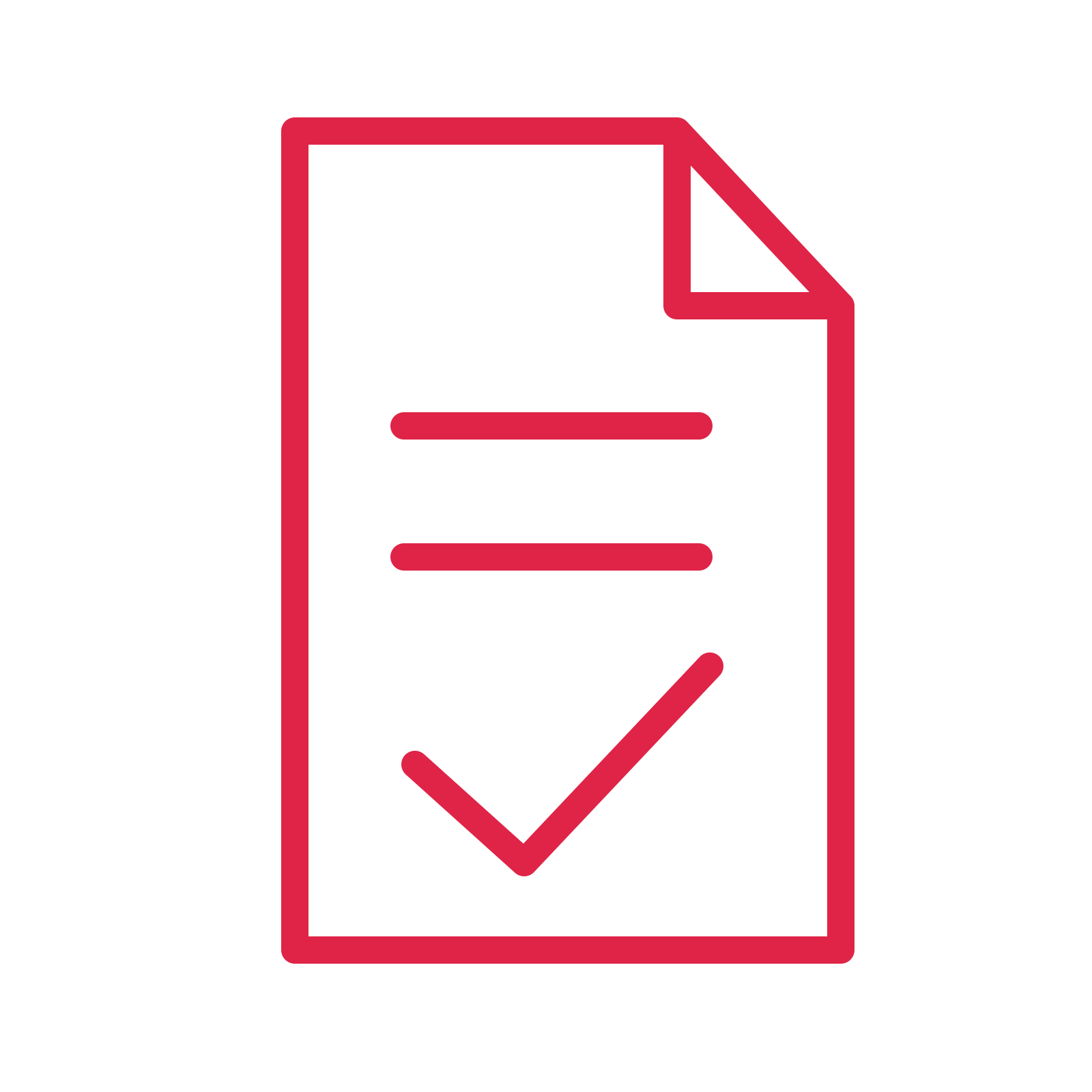 Approved business document in an outline drawing with clear rounded lines.