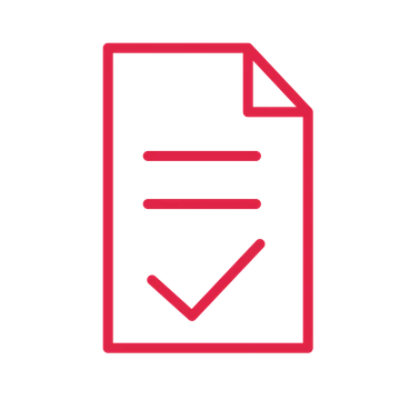 Approved business document in an outline drawing with clear rounded lines.