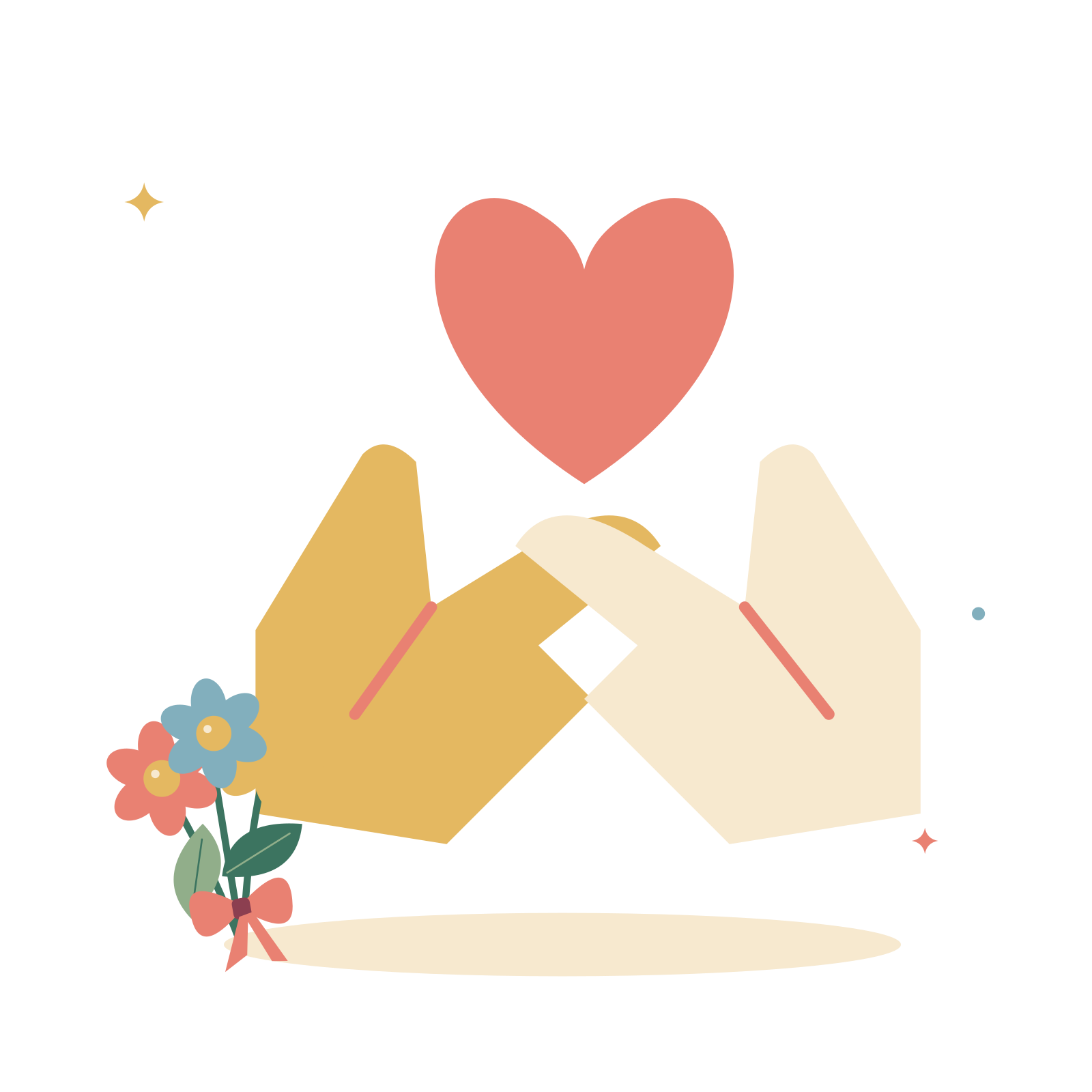Helping hands and a warm heart.