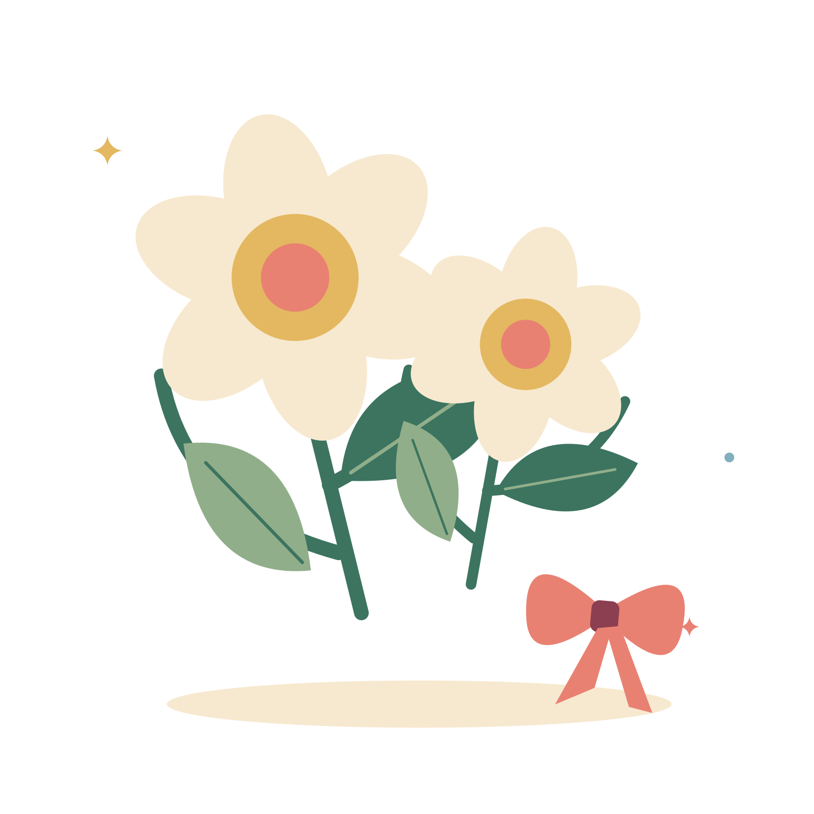 Daffodil bouquet and spring ribbon.