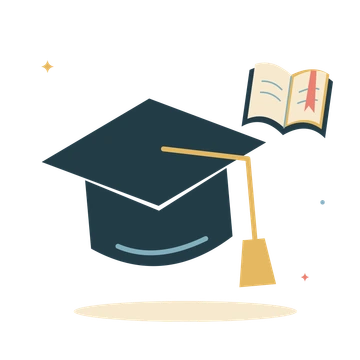 Graduation cap and a new chapter.