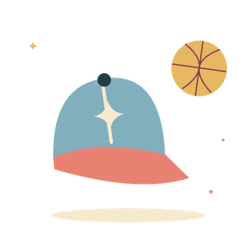 Weekend cap and a sports ball.