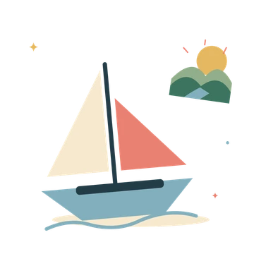 A quiet sailing day with dad.