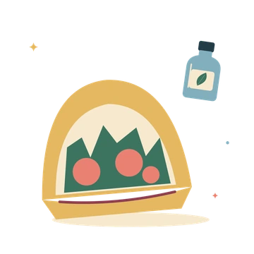Fresh tacos and a glass bottle.