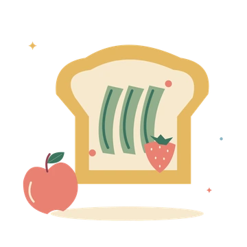 Avocado toast and fresh fruit.