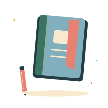 Planning journal and a bright pencil.