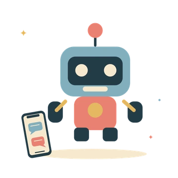 Friendly robot and a little message.