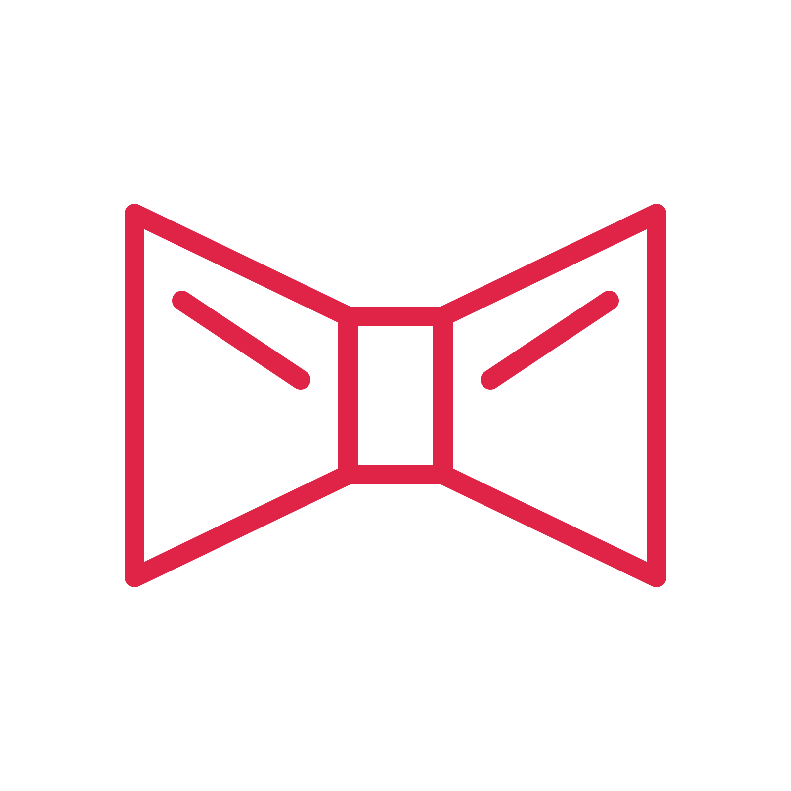 Father’s Day bow tie in an outline drawing with clear rounded lines.