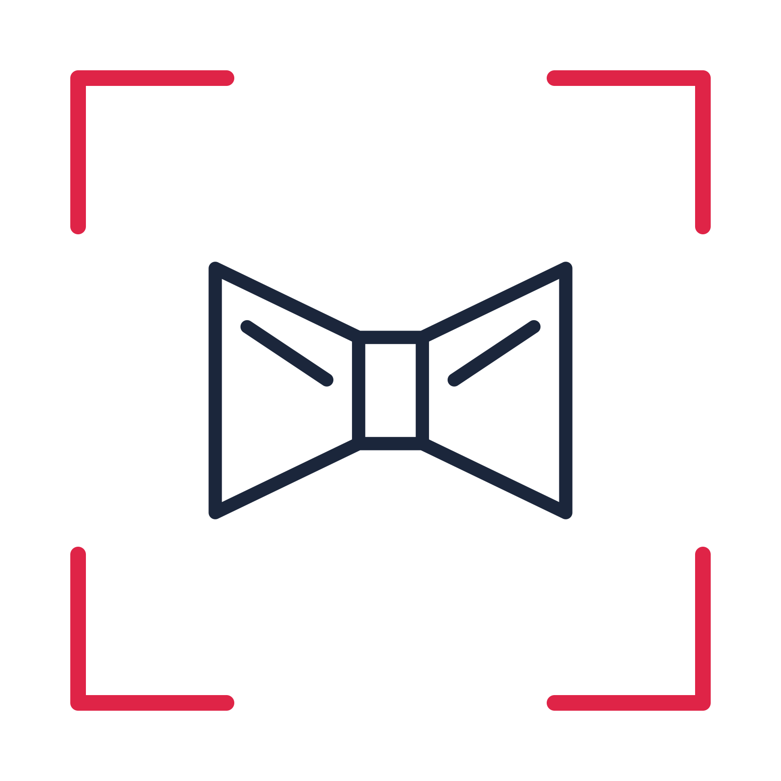 Father’s Day bow tie in a sketch frame drawing with clear rounded lines.