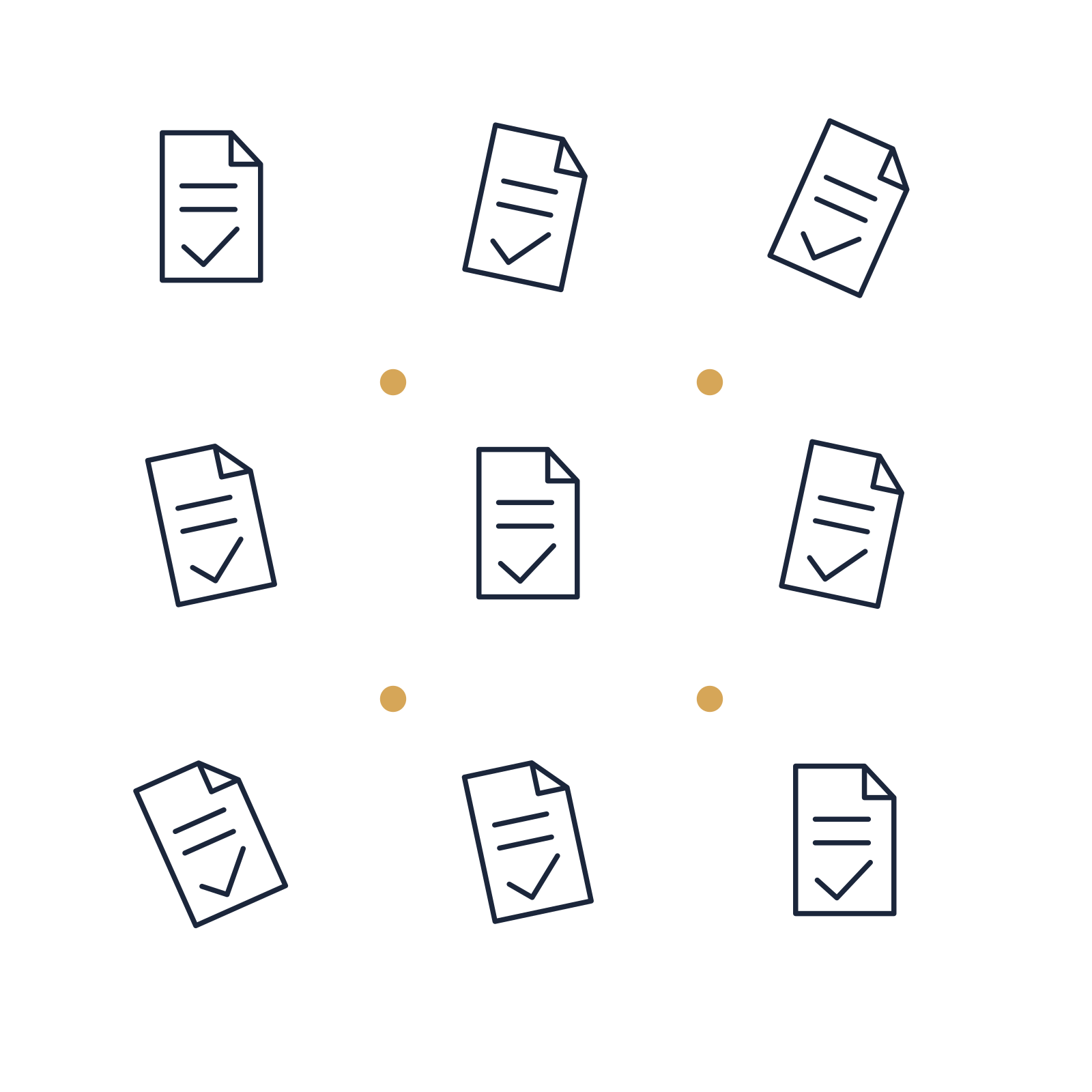 A scattered pattern composition featuring approved business document for Business designs.