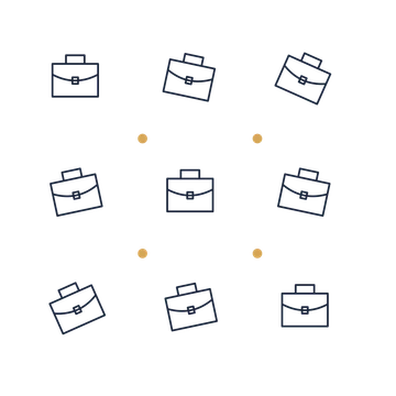 A scattered pattern composition featuring business briefcase for Business designs.