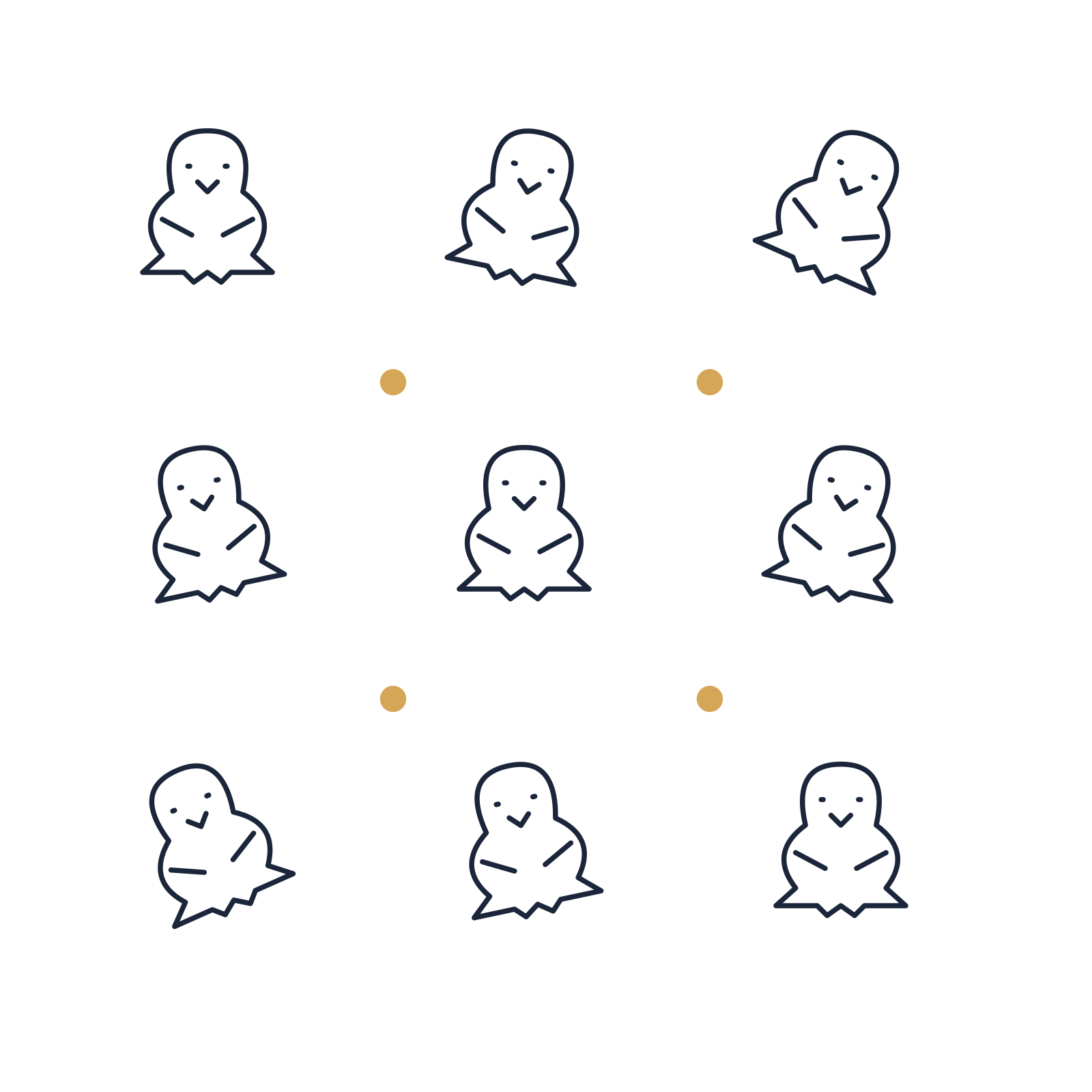 A scattered pattern composition featuring easter chick for Easter designs.