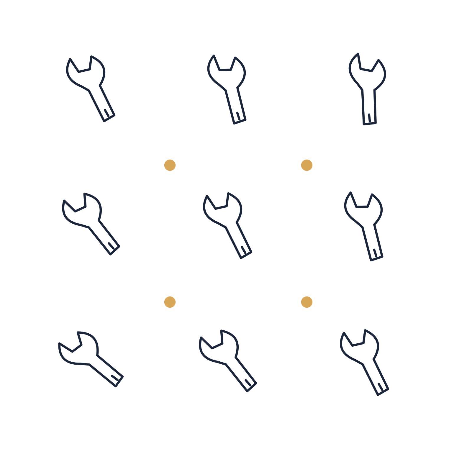 A scattered pattern composition featuring father’s day workshop wrench for Father’s Day designs.
