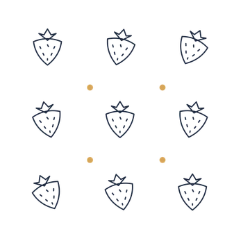 A scattered pattern composition featuring ripe strawberry for Food & drink designs.